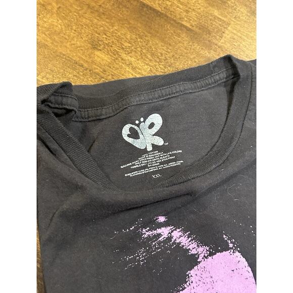 Olivia Rodrigo Spill Ur Guts World Tour Black Purple Concert T-Shirt - Size XXL - Picture 4 of 4